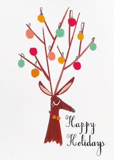 There's a Reindeer at the Door (Greeting) by Mr. Boddington's Studio