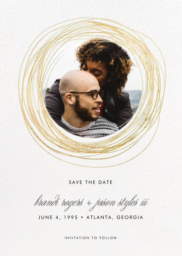 Winter Wreath (Tall) - Save the Date by Paperless Post