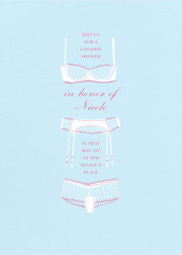 Underthings - Bridal Shower Invitation by Paperless Post
