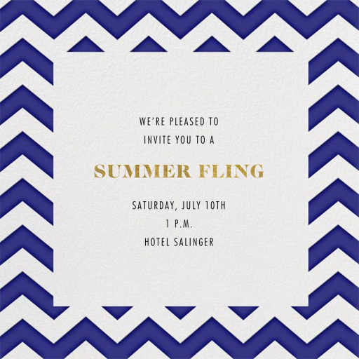 Chevrons - Square - Party Invitation by Paperless Post