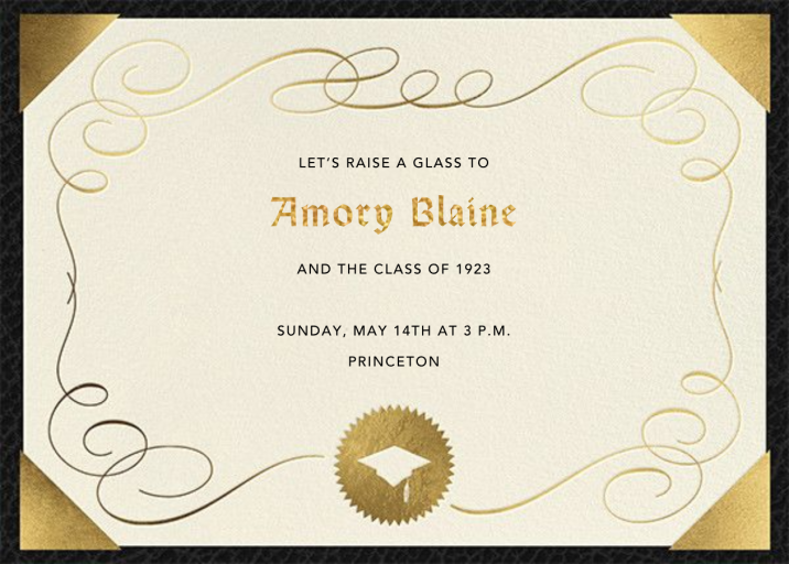 Diploma - Invitation by Paperless Post - Back