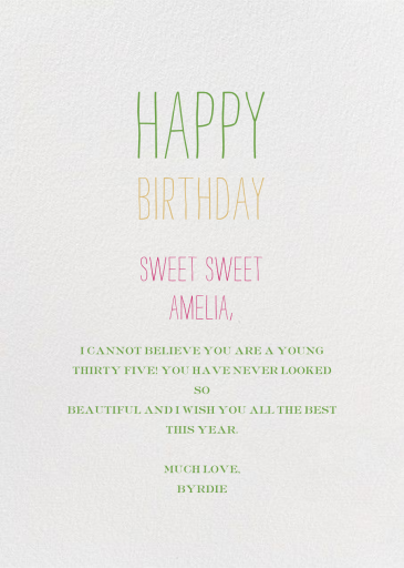 Sweet Seedless Watermelon Day - Birthday Card by Mr. Boddington's Studio - Back