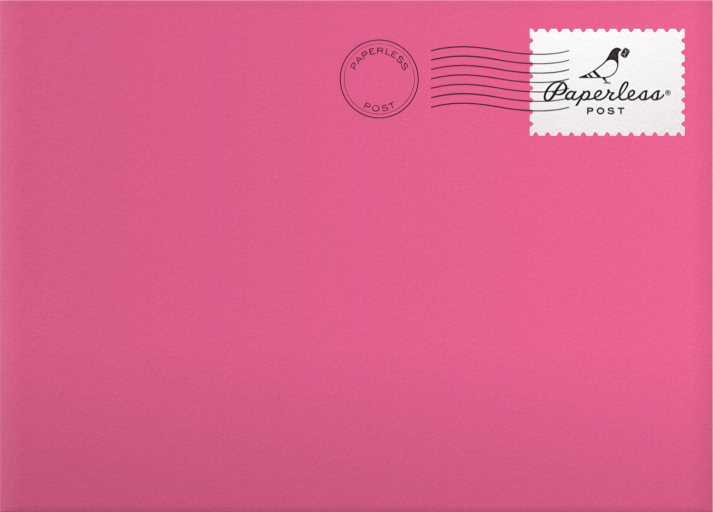 Retro 2027 New Year Holiday Card Envelope