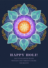 Bright Rangoli - Holi Card by Paperless Post