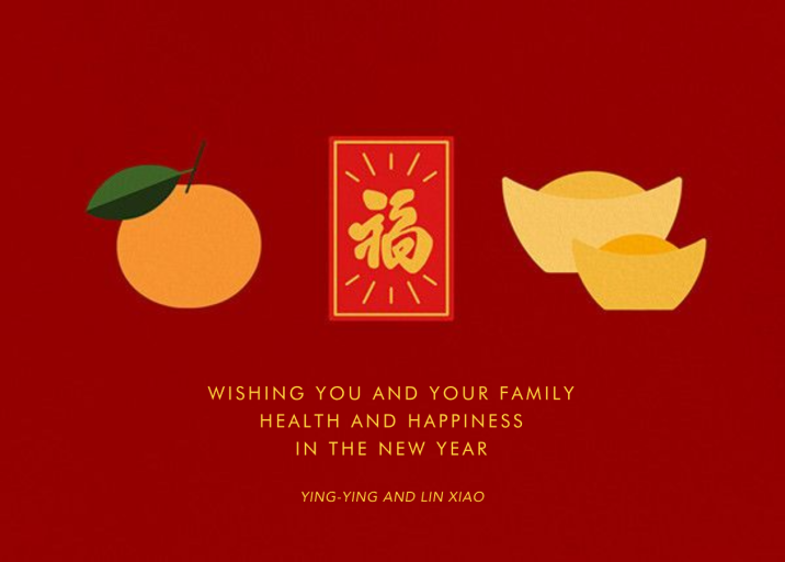 Lucky Fortunes - Lunar New Year Card by Paperless Post