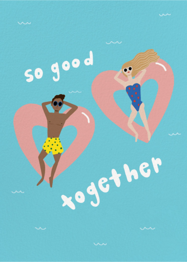 Love Float - Greeting Card by Carolyn Suzuki Studio