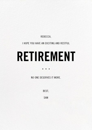 Jolly Good Photo - Retirement Card by Paperless Post - Back