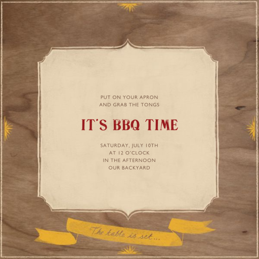 The Table is Set - Invitation by Paperless Post