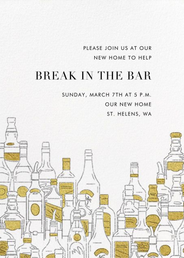 Behind the Bar - Celebration Invitation by Paperless Post