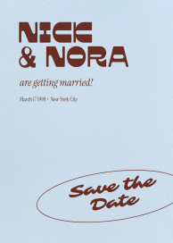 Retro Typeface - Save the Date by Paperless Post