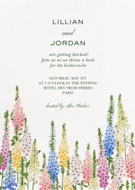 Forever Foxgloves - Bridal Shower Invitation by Oscar de la Renta