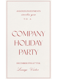 Minimalist Corporate Invitation
