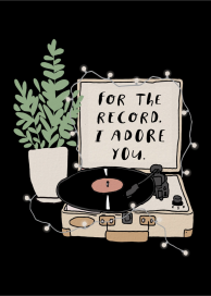 Love Songs - Valentine's Day Card by Party of One