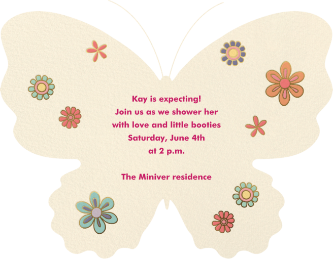 Wingspan - Baby Shower Invitation by Meri Meri - Back