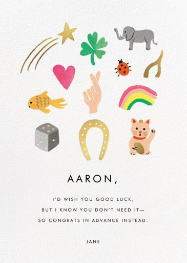 Best of Luck - Get Well Soon Card by Rifle Paper Co.