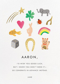 Best of Luck - Greeting Card by Rifle Paper Co.