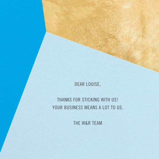 Featured Thanks - Business Greeting Card by Paperless Post - Back