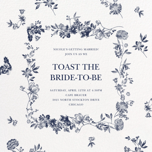 Royal Botanical - Bridal Shower Invitation by oscar-de-la-renta