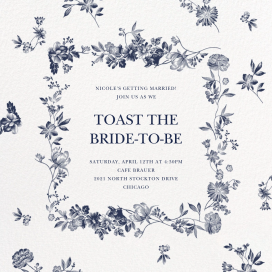 Royal Botanical - Bridal Shower Invitation by Oscar de la Renta