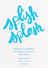 Splish Splash - Birthday Invitation by Linda and Harriett