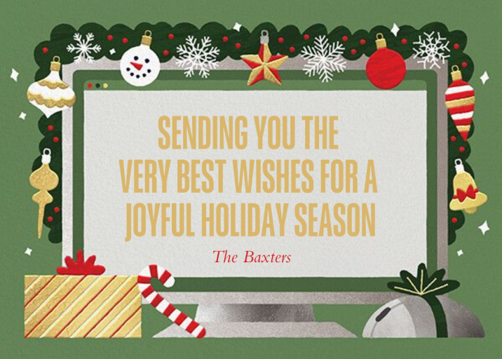 Home Screen - Holiday Card by Paperless Post - Back