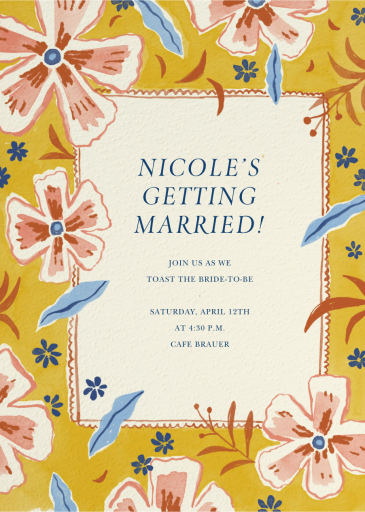 Phlox - Bridal Shower Invitation by Paperless Post