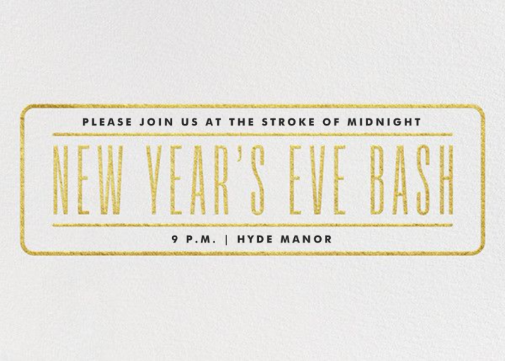 New Year's Eve Bash - New Year's Eve Invitation by Paperless Post
