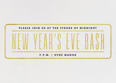New Year's Eve Bash by Paperless Post