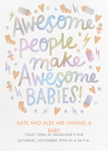 All Awesome - Baby Shower Invitation by Hello!Lucky