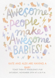 All Awesome - Baby Shower Invitation by Hello!Lucky