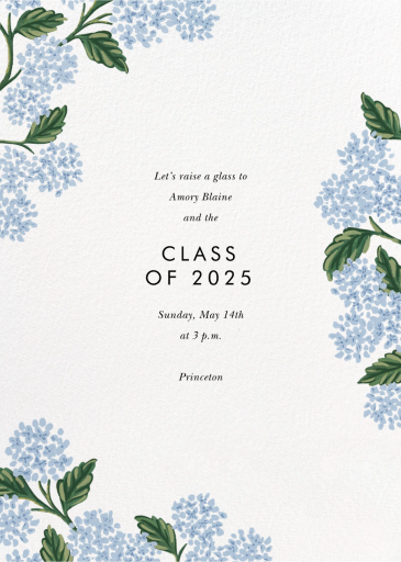Hydrangea Frame - Celebration Invitation by Rifle Paper Co.
