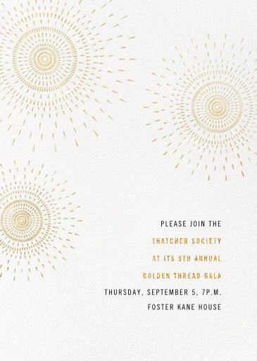 Firework - Gala Invitation by Paperless Post
