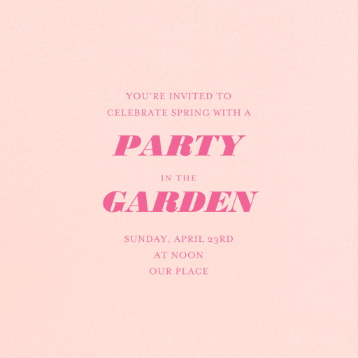 Meringue - Garden Party Invitation by Paperless Post