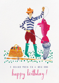 A Big Mackerel - Greeting Card by Mr. Boddington's Studio