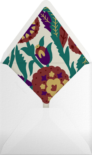 Bohemian Painted Floral Card Envelope