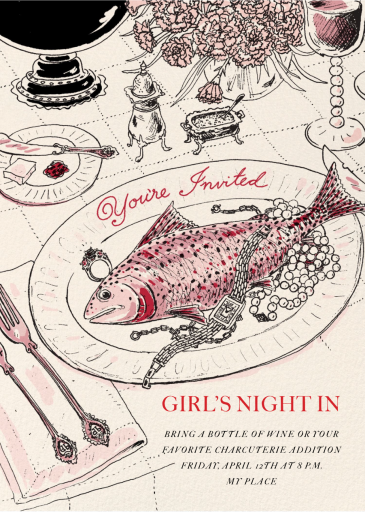 Fine Dining - Get-Together Invitation by Joana Avillez