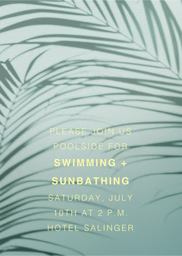 Havana, 7pm - Beach Party Invitation by Paperless Post