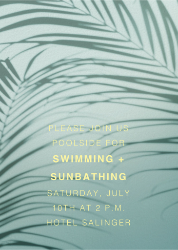Havana, 7pm - Pool Party Invitation by Paperless Post