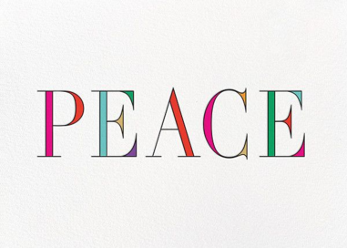 Rainbow Peace - Holiday Card by kate spade new york