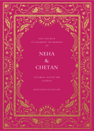 Kalamkari - Save the Date by Paperless Post