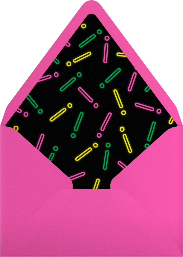 Neon Martini - Paperless Post Envelope