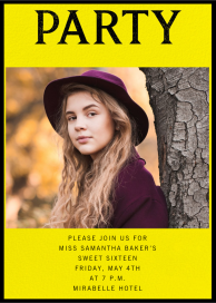 Party Program - Sweet 16 Invitation by Paperless Post