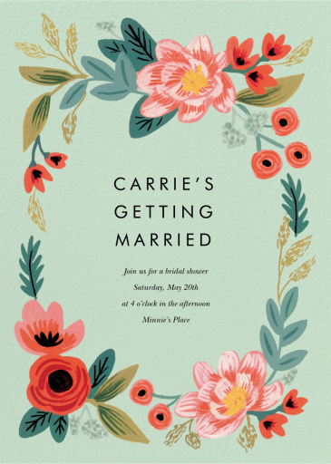 Woven Wildflowers - Bridal Shower Invitation by Rifle Paper Co.