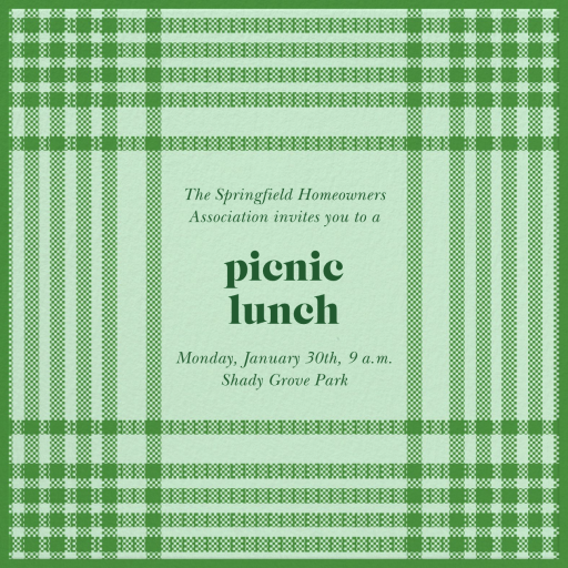 Tartan Party - Summer Party Invitation by kate spade new york