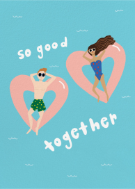 Love Float - Valentine's Day Card by Carolyn Suzuki Studio