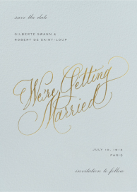 Love in Lettering - Save the Date by Stephanie Fishwick