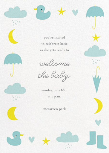 Little Duck's Big Splash - Baby Shower Invitation by Little Cube