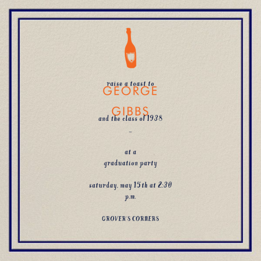 Rue - Graduation Party Invitation by Paperless Post