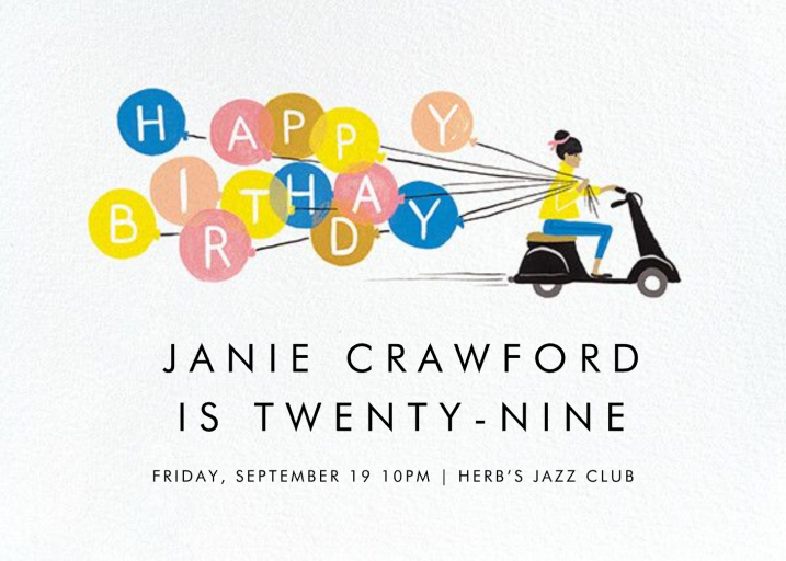 Birthday Scooter - Birthday Invitation by Rifle Paper Co.