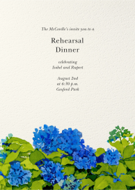 Hydrangea Season - Rehearsal Dinner Invitation by Felix Doolittle
